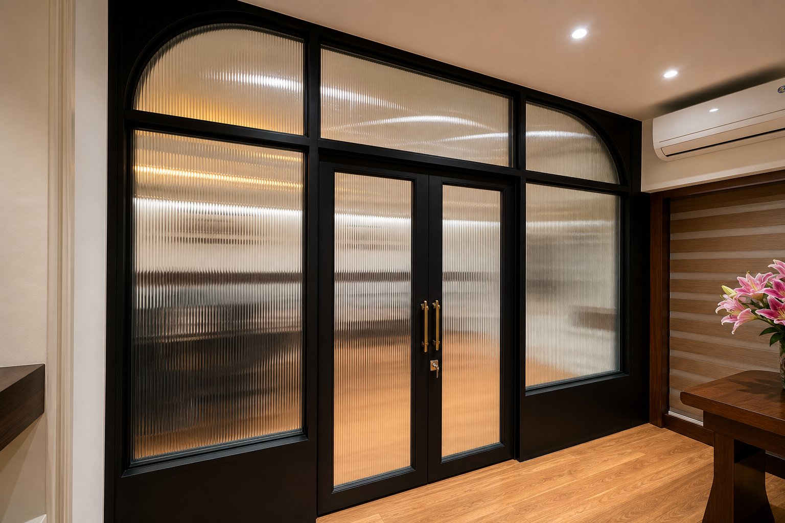 Fluted Glass Partition, Mumbai